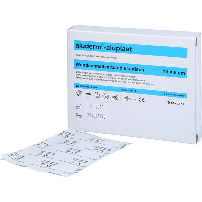 aluderm-aluplast elastisch 1 m x 6 cm Wundauflage, 1 pcs. Patch