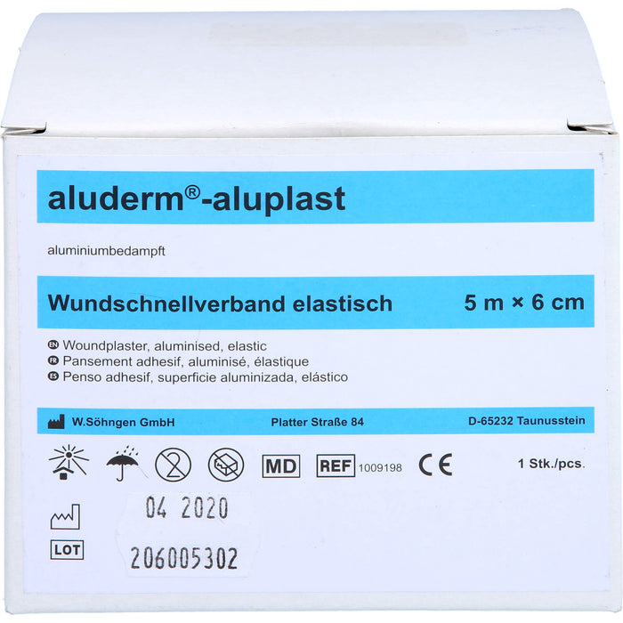 Aluderm Aluplast elastische Wundauflage 5 m x 6 cm, 1 pcs. Patch