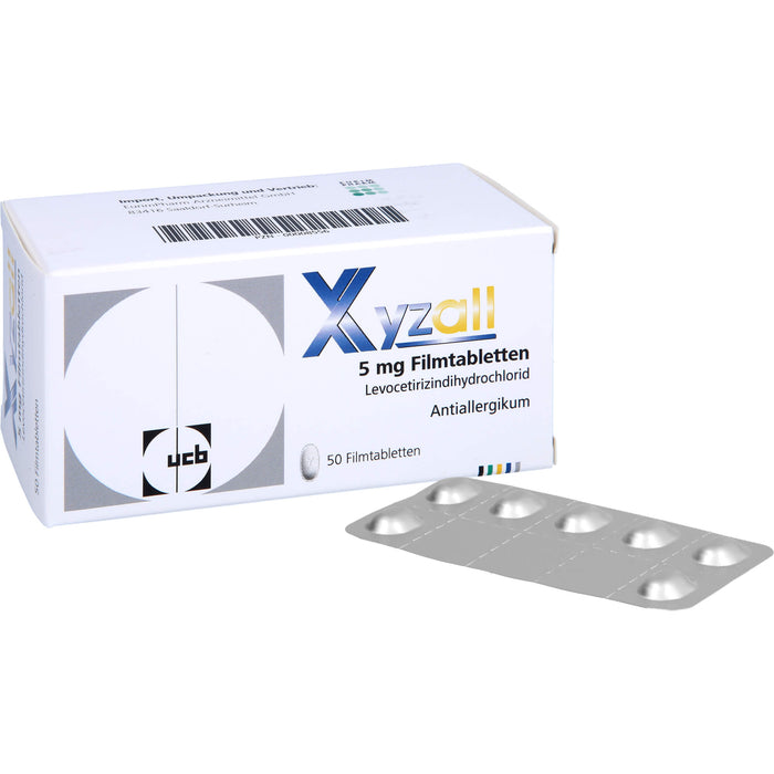 Xyzall 5 mg Eurim Filmtabletten bei Allergien, 50 pc Tablettes