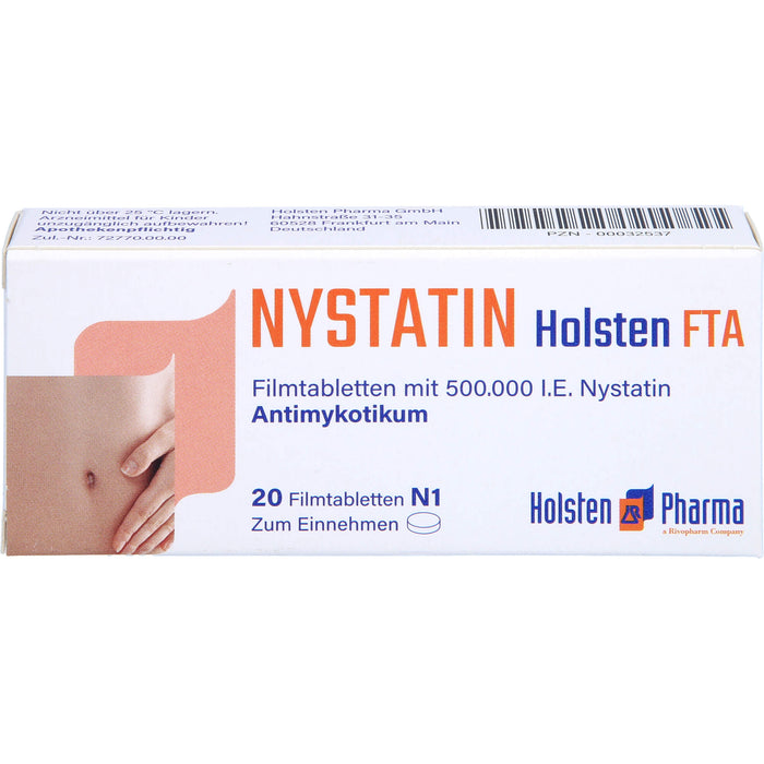 Nystatin Holsten Filmtabletten, 20 pc Tablettes