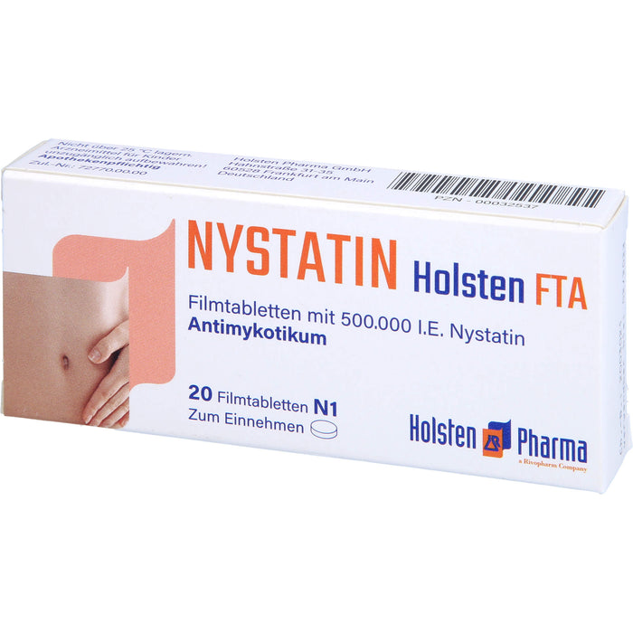 Nystatin Holsten Filmtabletten, 20 pcs. Tablets