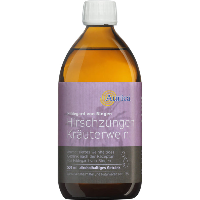 Aurica Hirschzungen Kräuterwein Weingetränk Hildegard von Bingen, 500 ml Solution