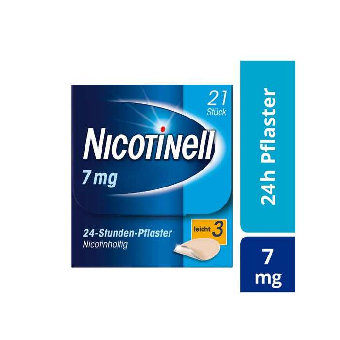 Nicotinell 7 mg/24-Stunden-Pflaster (bisher 17,5 mg) Stärke 3 (leicht), 21 pcs. Patch