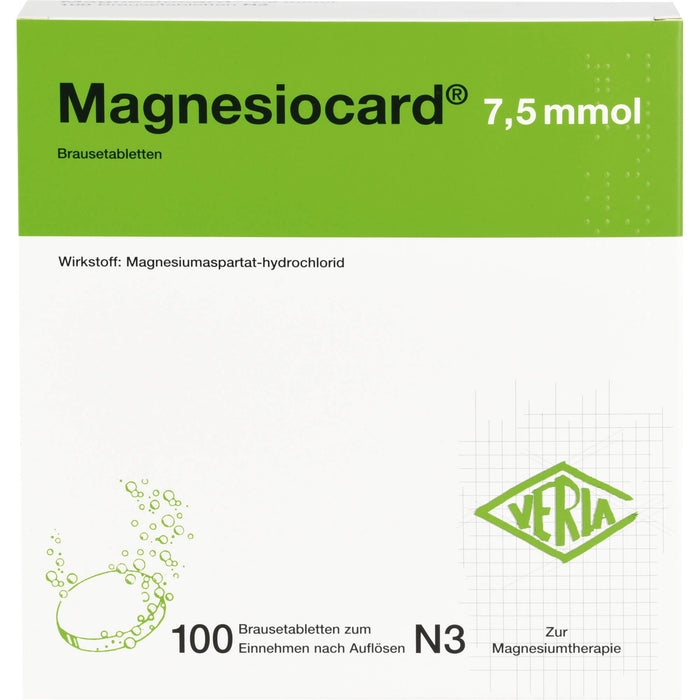 Magnesiocard 7,5 mmol Brausetabletten, 100 pcs. Tablets