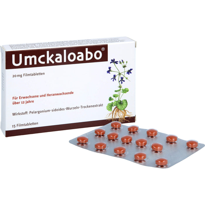 Umckaloabo 20 mg Filmtabletten, 15 pc Tablettes