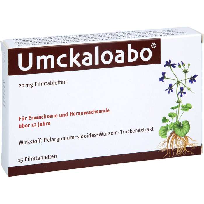 Umckaloabo 20 mg Filmtabletten, 15 pc Tablettes