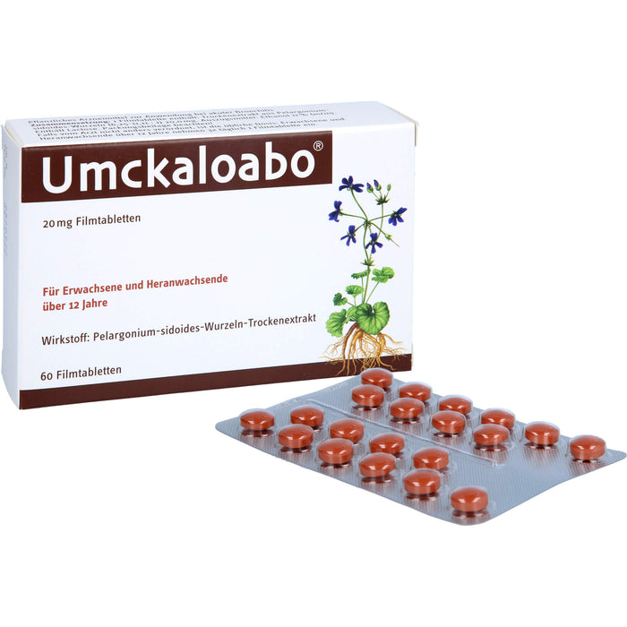 Umckaloabo 20 mg Filmtabletten, 60 pcs. Tablets