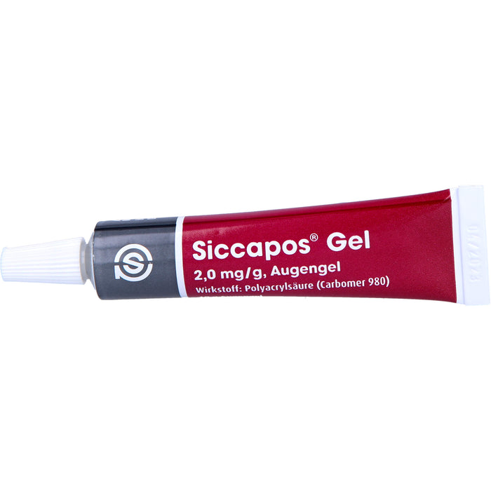 Siccapos Augengel zur Behandlung der Beschwerden der trockenen Bindehautentzündung, 10 g Gel