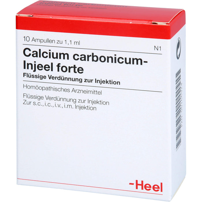 Heel Calcium carbonicum Injeel forte flüssige Verdünnung, 10 St. Ampullen