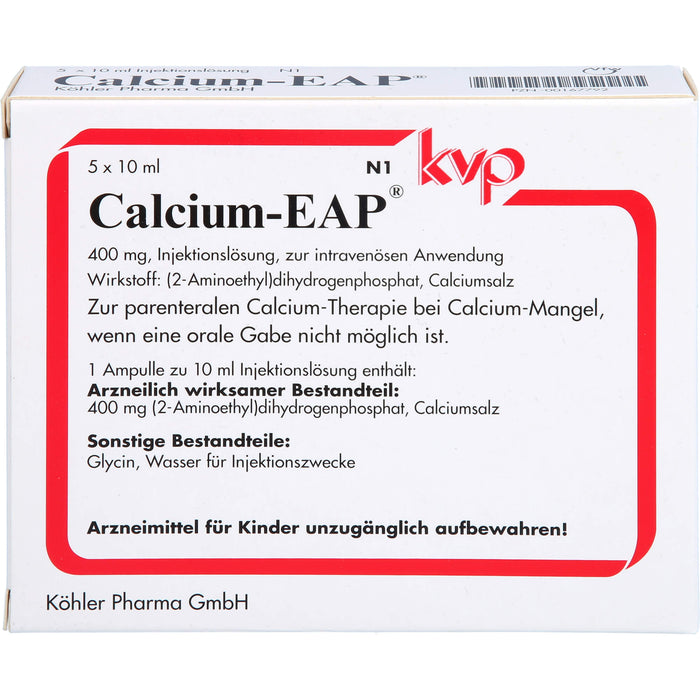 Calcium-EAP Injektionslösung bei Calcium-Mangel, 5 pc Ampoules