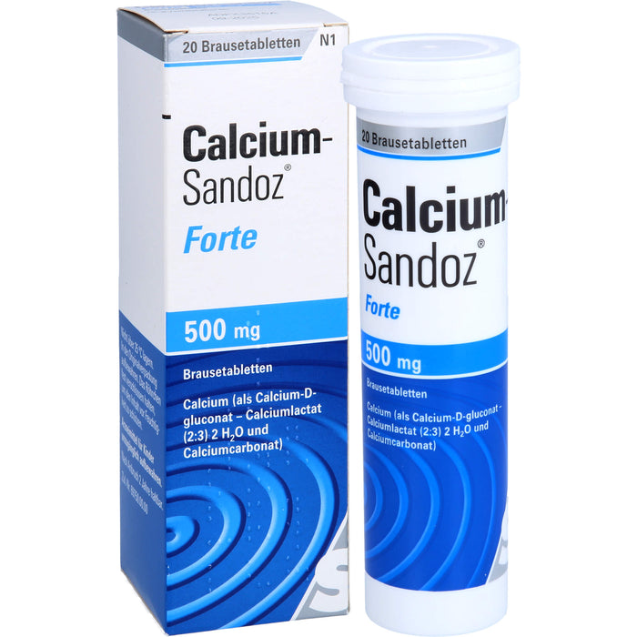 Calcium-Sandoz forte Brausetabletten, 20 St. Tabletten