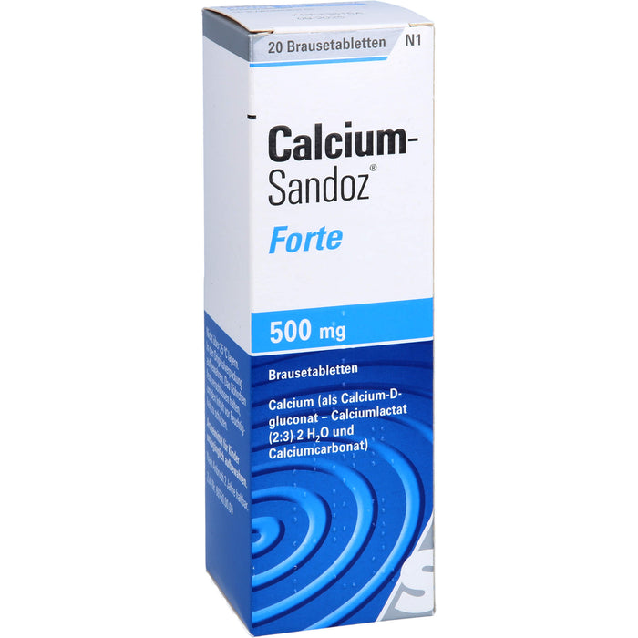 Calcium-Sandoz forte Brausetabletten, 20 pcs. Tablets