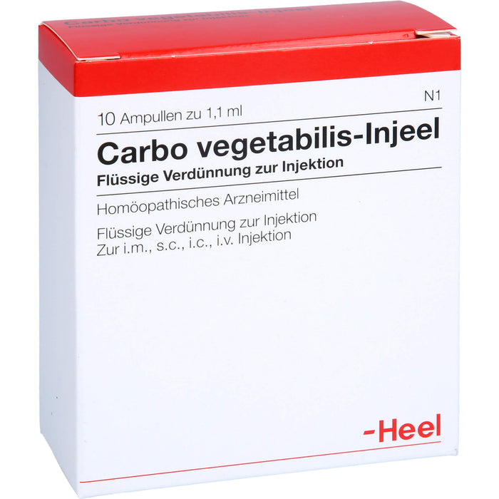 Carbo vegetabilis-Injeel flüssige Verdünnung, 10 pcs. Ampoules