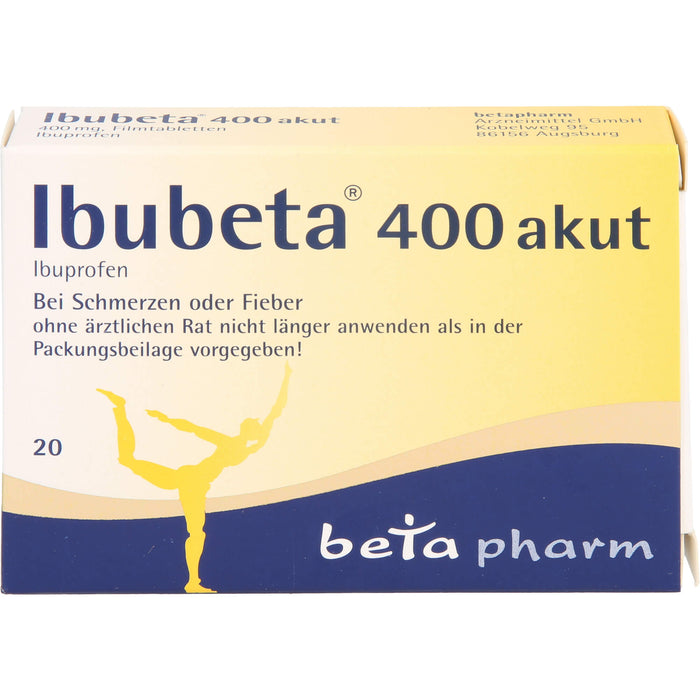 Ibubeta 400 akut Tabletten, 20 St. Tabletten