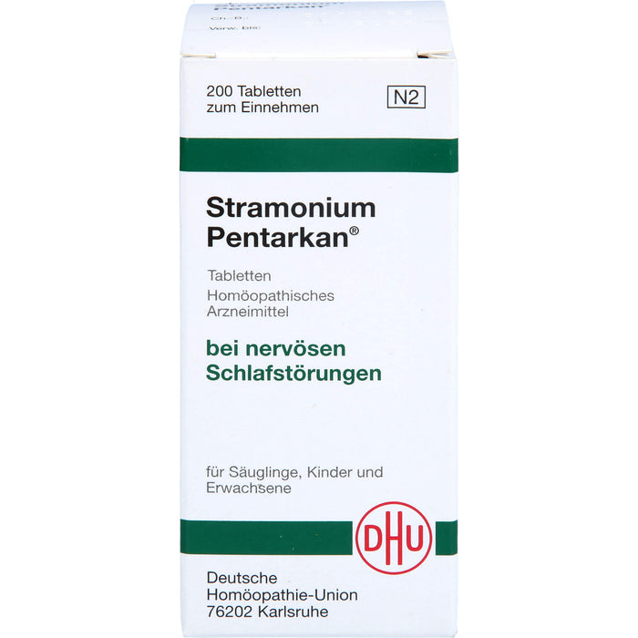 DHU Stramonium Pentarkan Tabletten bei nervösen Schlafstörungen, 200 pc Tablettes