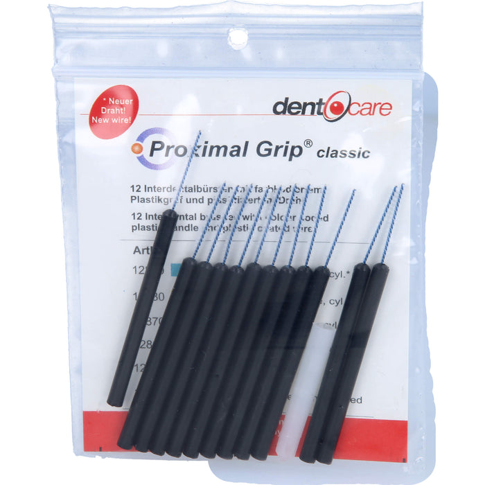 dent-o-care Proximal Grip classic xx-fein schwarz Interdentalbürsten 0,65 mm, 12 pc Brosses interdentaires