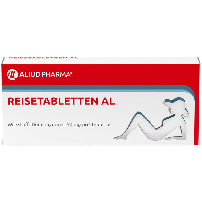 Reisetabletten AL bei Schwindel, Übelkeit und Erbrechen, 20 pc Tablettes