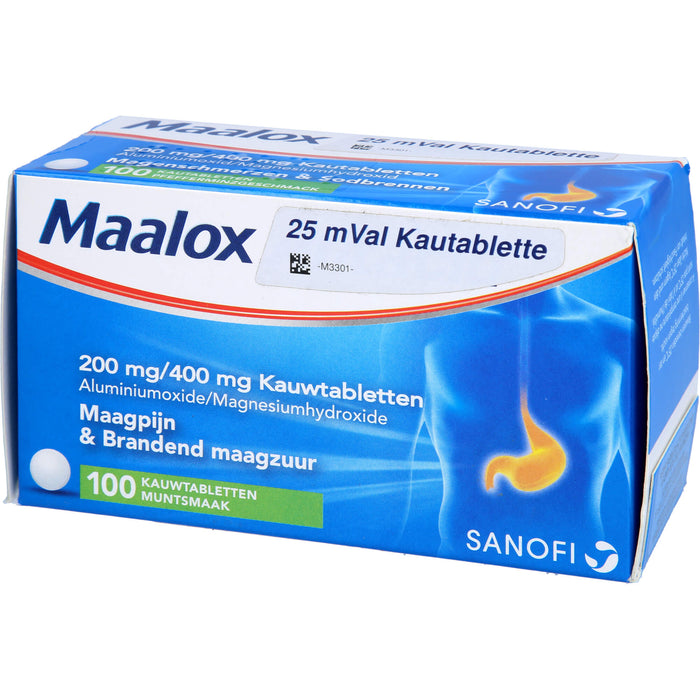 Maalox 25 mVal kohlpharma Kautablette, 100 St KTA