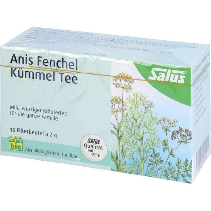 Salus Anis Fenchel Kümmel Tee, 15 pcs. Filter bag