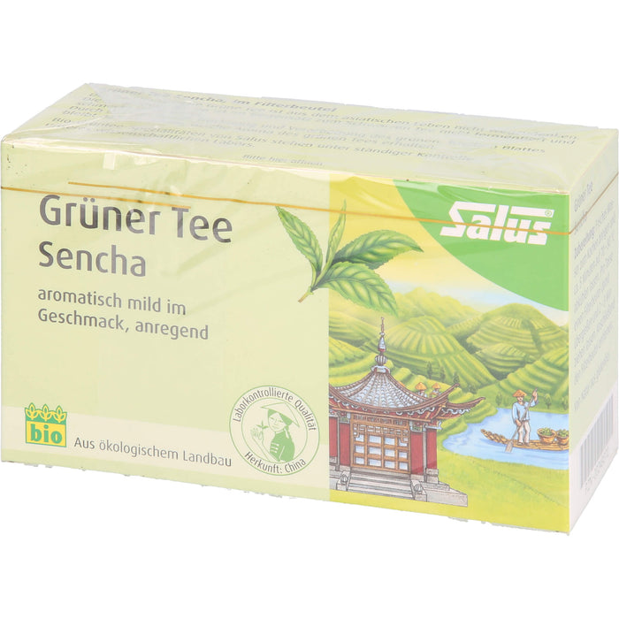 Salus Grüner Tee Sencha, 15 pc Sac filtrant