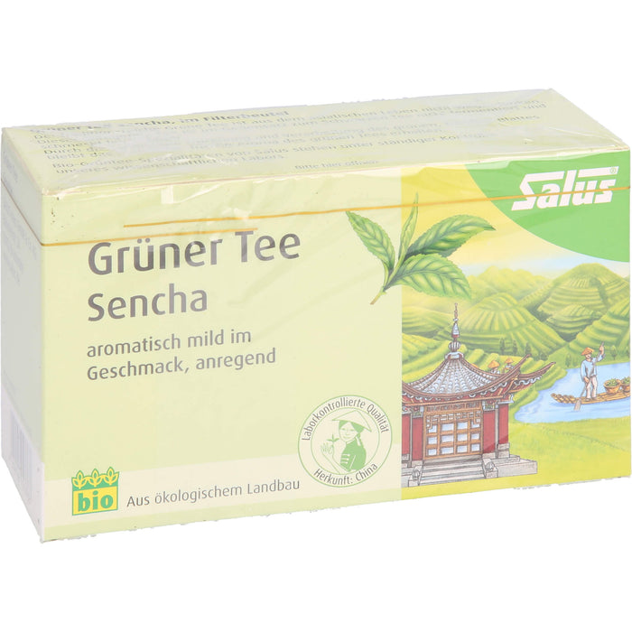 Salus Grüner Tee Sencha, 15 pc Sac filtrant