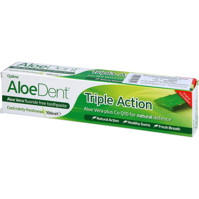 AloeDent Triple Action Zahnpasta, 100 ml Toothpaste