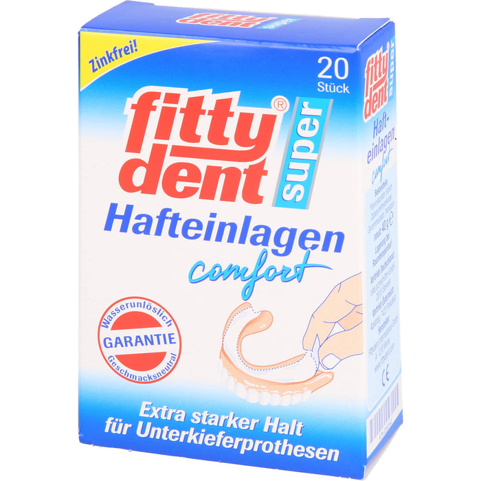 Fittydent Super Haftkleber Einlagen, 20 St