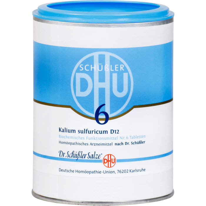 DHU Schüßler-Salz Nr. 6 Kalium sulfuricum D 12 Tabletten, 1000 St. Tabletten