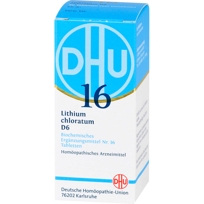 DHU Schüßler-Salz Nr. 16 Lithium chloratum D6 Tabletten, 80 pc Tablettes