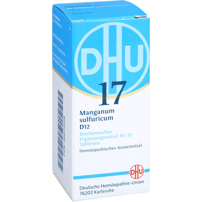 DHU Schüßler-Salz Nr. 17 Manganum sulfuricum D12 Tabletten, 80 pcs. Tablets