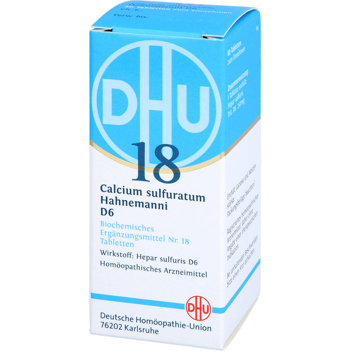 DHU Biochemie  18 Calcium sulfuratum Hahnemanni D6 Tabletten, 80 St. Tabletten