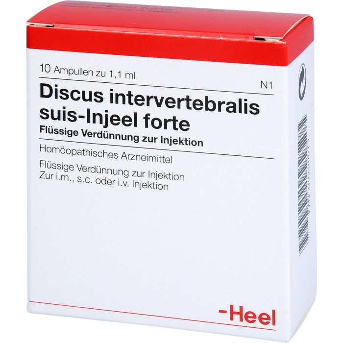 Discus intervertebralis suis-Injeel forte Ampullen, 10 pcs. Ampoules