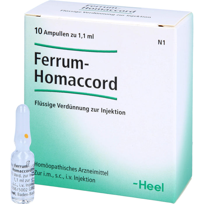 Ferrum-Homaccord flüssige Verdünnung, 10 pc Ampoules