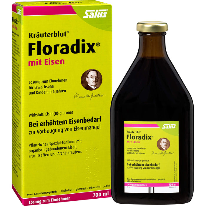 Floradix mit Eisen Lösung, 700 ml Solution