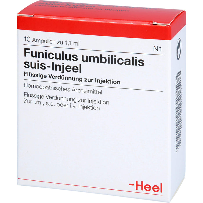 Heel Funiculus umbilicalis suis-Injeel flüssige Verdünnung zur Injektion, 10 pc Ampoules