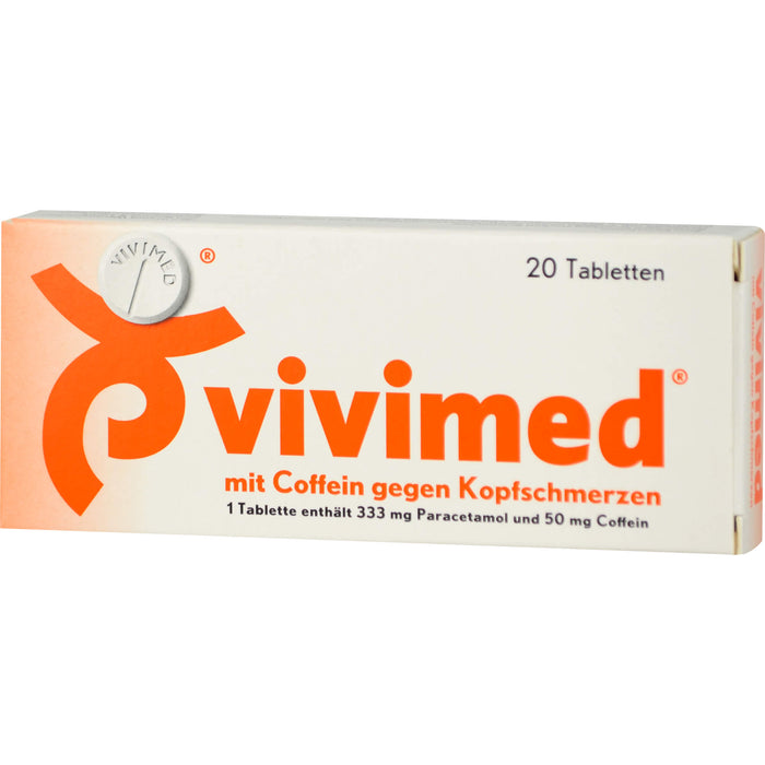 vivimed mit Coffein gegen Kopfschmerzen Tabletten, 20 pc Tablettes