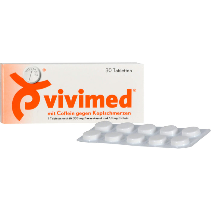 vivimed mit Coffein gegen Kopfschmerzen Tabletten, 30 pc Tablettes