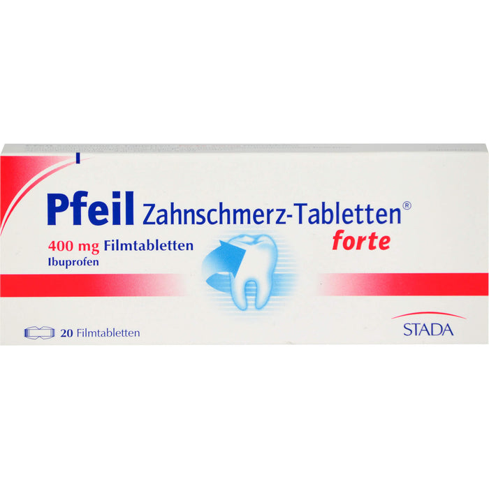 Pfeil Zahnschmerz-Tabletten forte 400 mg Ibuprofen, 20 pc Tablettes