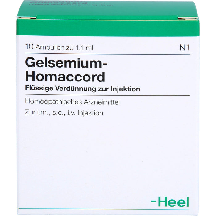 Gelsemium-Homaccord flüssige Verdünnung, 10 pc Ampoules