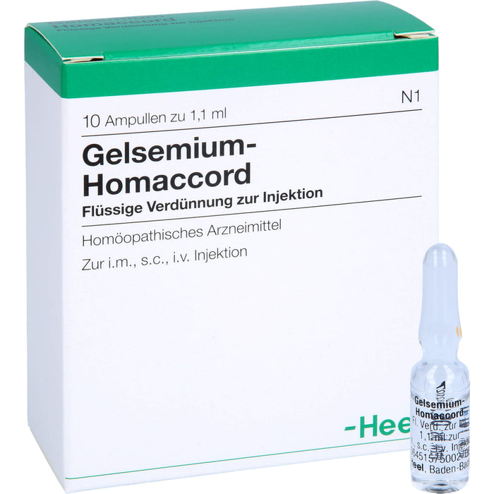 Gelsemium-Homaccord flüssige Verdünnung, 10 pc Ampoules