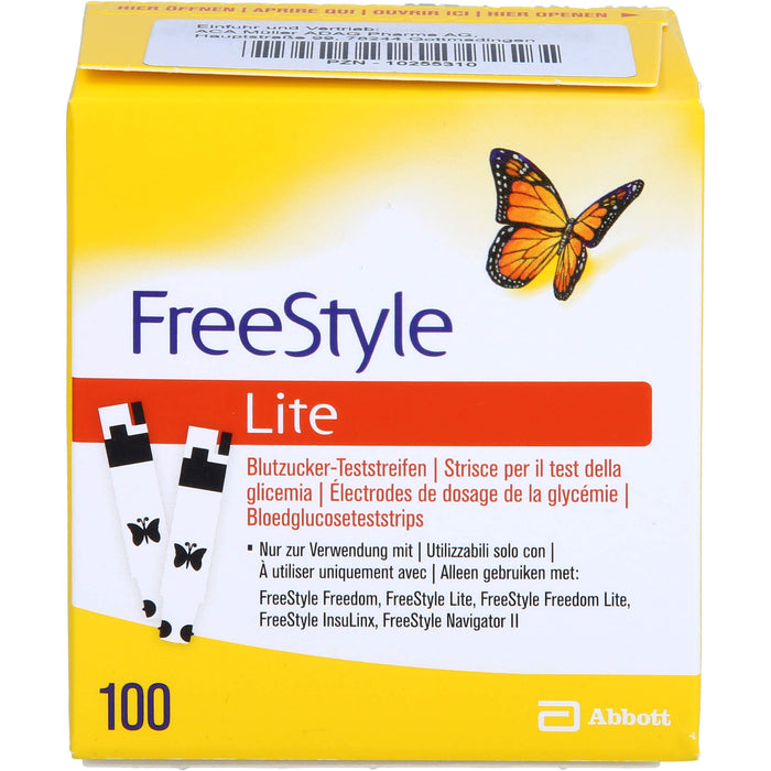 FreeStyle lite Blutzucker-Teststreifen, 100 pcs. Test strips