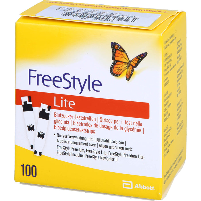 FreeStyle lite Blutzucker-Teststreifen, 100 pcs. Test strips