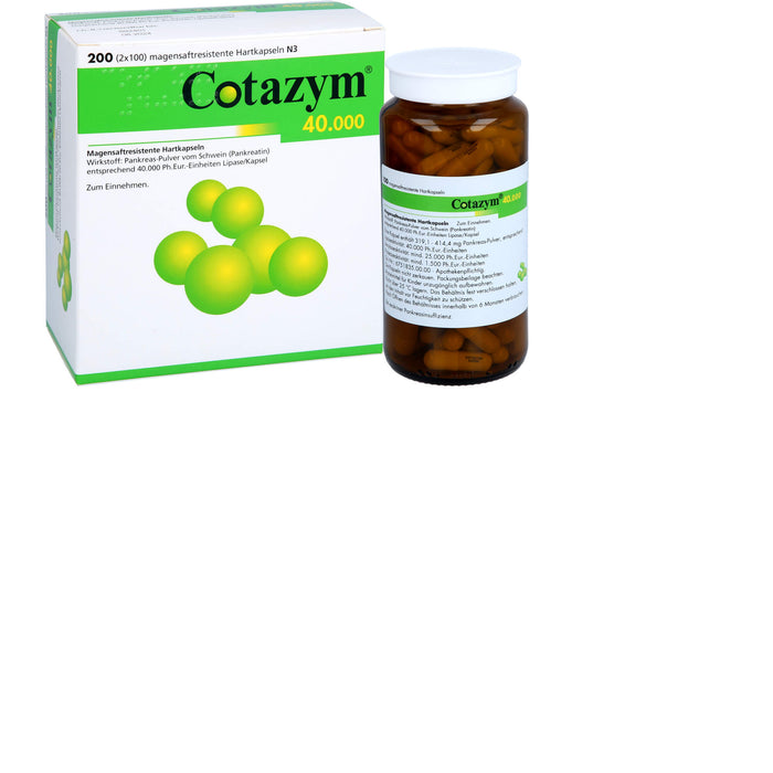 Cotazym 40.000, Magensaftresistente Hartkapseln, 200 pc Capsules