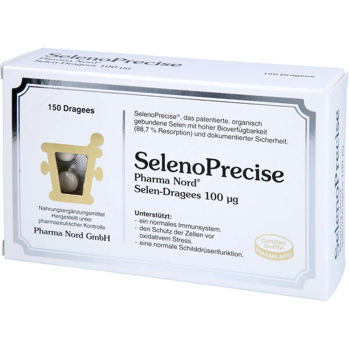 SelenoPrecise Pharma Nord Selen-Dragees 100 ug, 150 pcs. Tablets