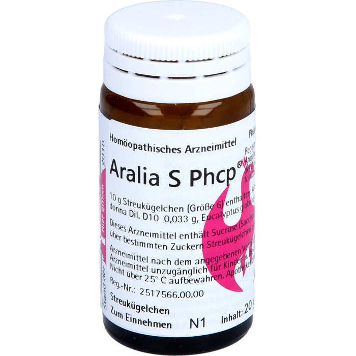 PHÖNIX Aralia S PHCP Globuli, 20 g Globules