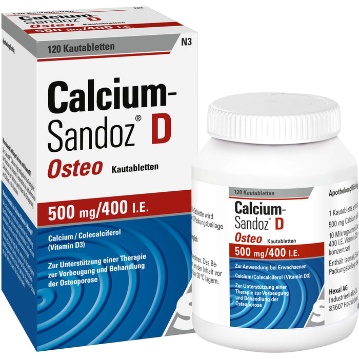 Calcium-Sandoz D Osteo Kautabletten, 120 pcs. Tablets