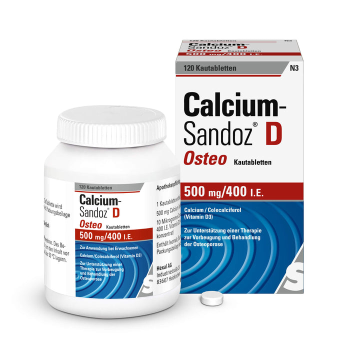 Calcium-Sandoz D Osteo Kautabletten, 120 pcs. Tablets