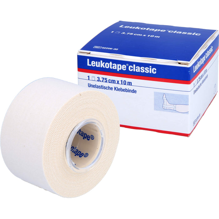 Leukotape classic 3,75 cm x 10 m weiß unelastische Klebebinde, 1 pcs. Wound dressings