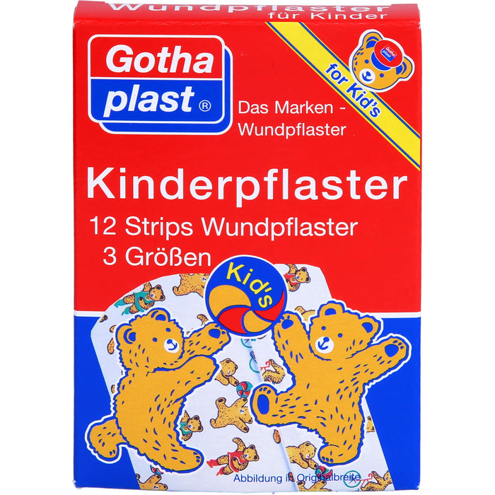 Gothaplast Kinderpflaster Strips, 12 pc Pansement