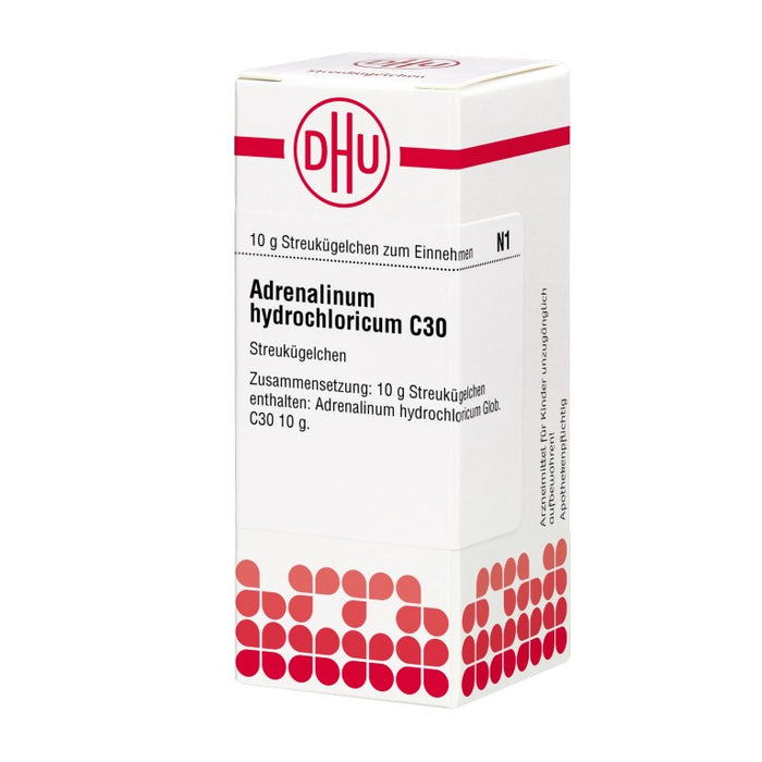 DHU Adrenalinum hydrochloricum C30 Streukügelchen, 10 g Globules